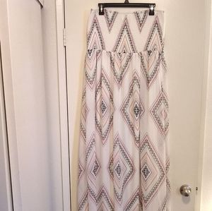 Old Navy Smocked Chiffon Full Length Dress Size XL